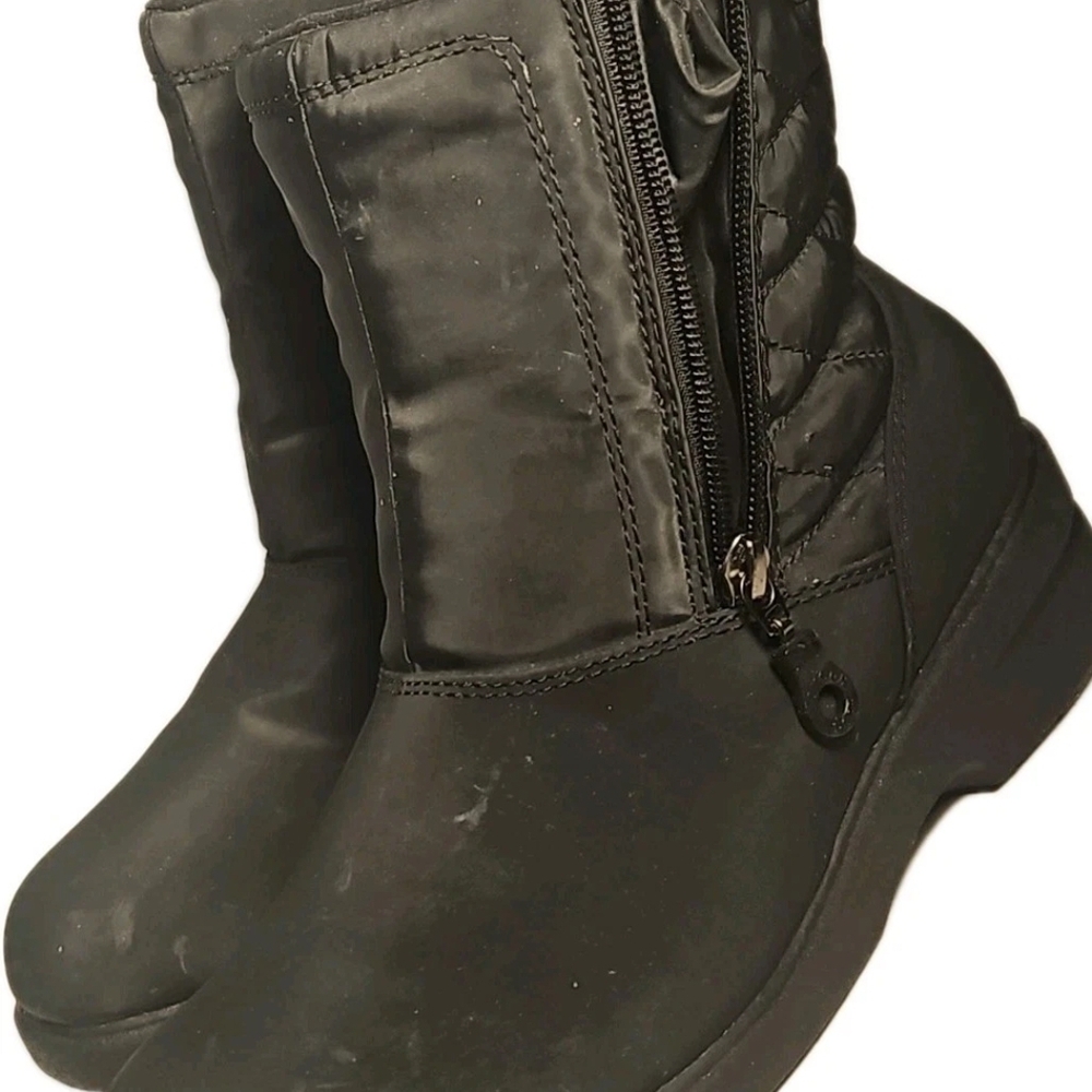 London Fog Boot Women 8.5M Blk Waterproof Gothic Cottage Norm Punk Boho Y2k(5A)